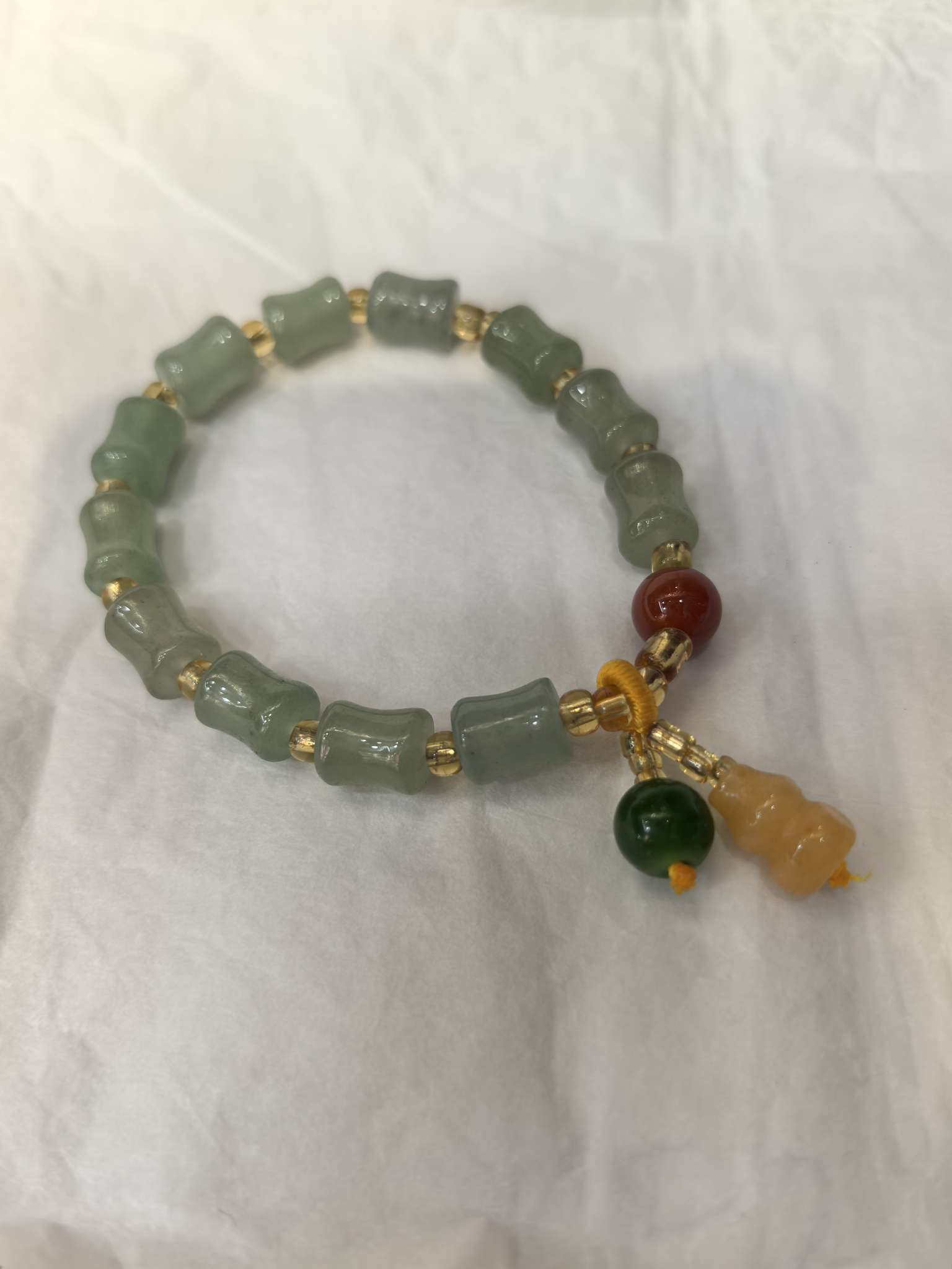 Wholesale of jewelry: Gold thread jade bracelets for men and women detail image 3