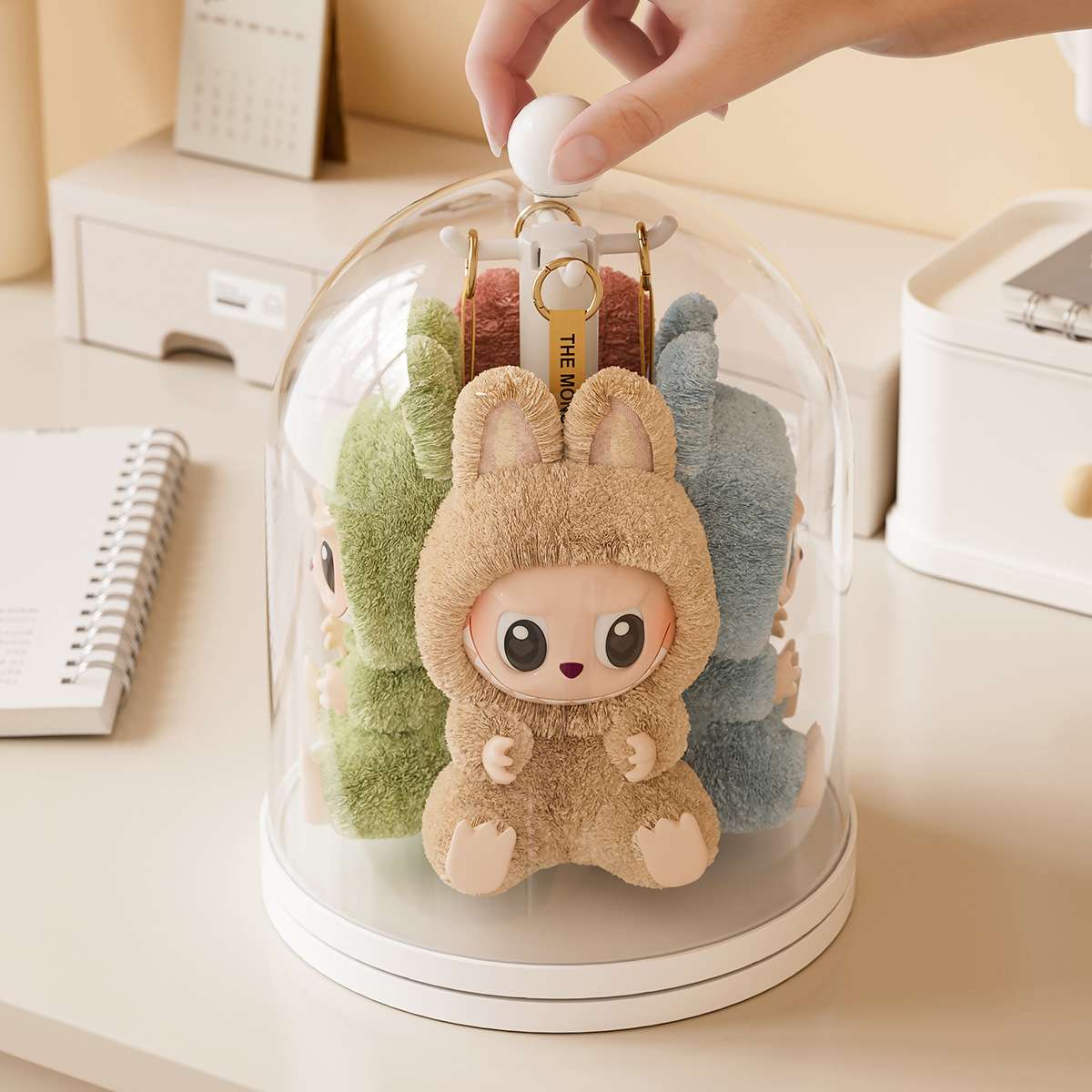 J192-JLG2503701 Pendant Display Box, Rotating Transparent Figurine Blind Box, Plush toy doll Storage box detail image 3