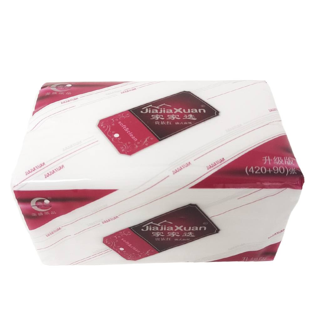 Our foreign trade export manufacturer supplies 4-layer thickened facial tissues and toilet paper made from virgin wood pulp. Customized Logo soft tissues and pull-out tissues are available Item Picture