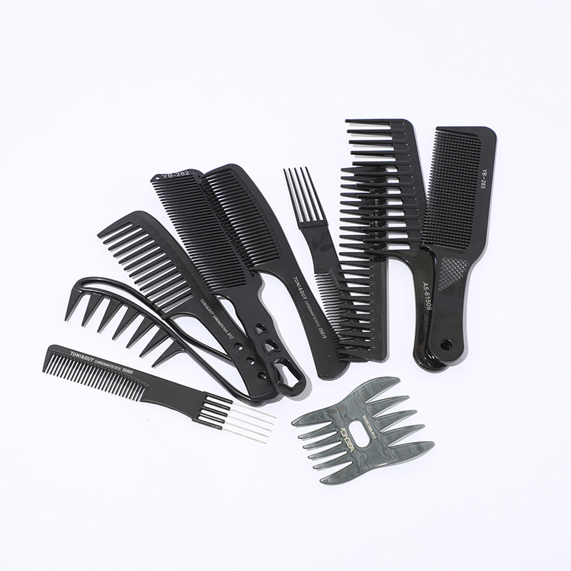 专业造型源头工厂美发针梳尖尾梳子塑料挑梳盘发化妆梳防静电梳子1