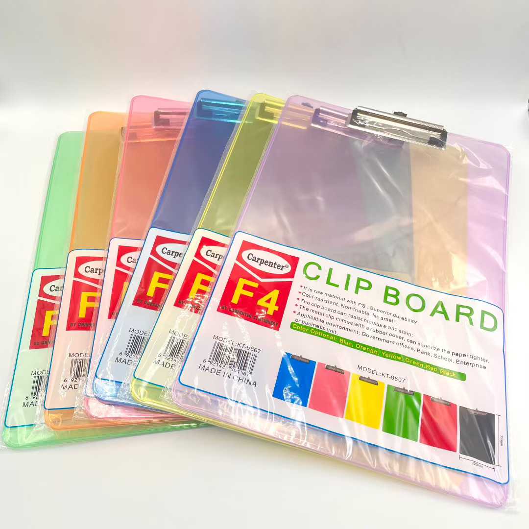 Transparent color board, folder, FC board, student writing pad, notebook drawing board, menu invoice board