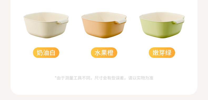 C98-240981双层洗菜盆沥水篮水果盘客厅家用厨房洗水果篮详情图11