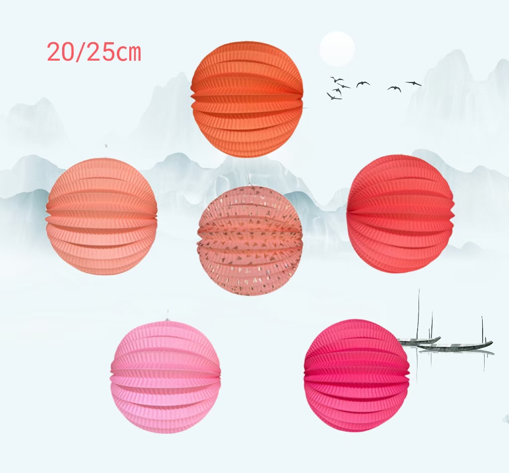 20公分单色西瓜灯笼装饰灯笼中秋元宵手提灯笼