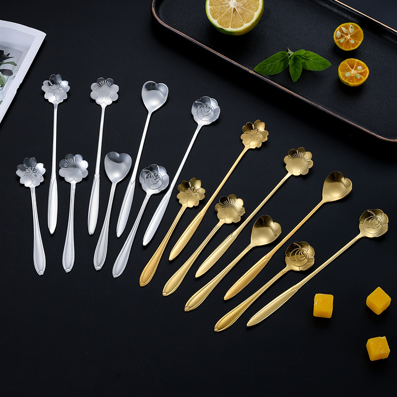 不锈钢小圆勺燕窝银耳勺子蜂蜜甜品婚礼伴手礼搅拌勺礼品勺咖啡勺3