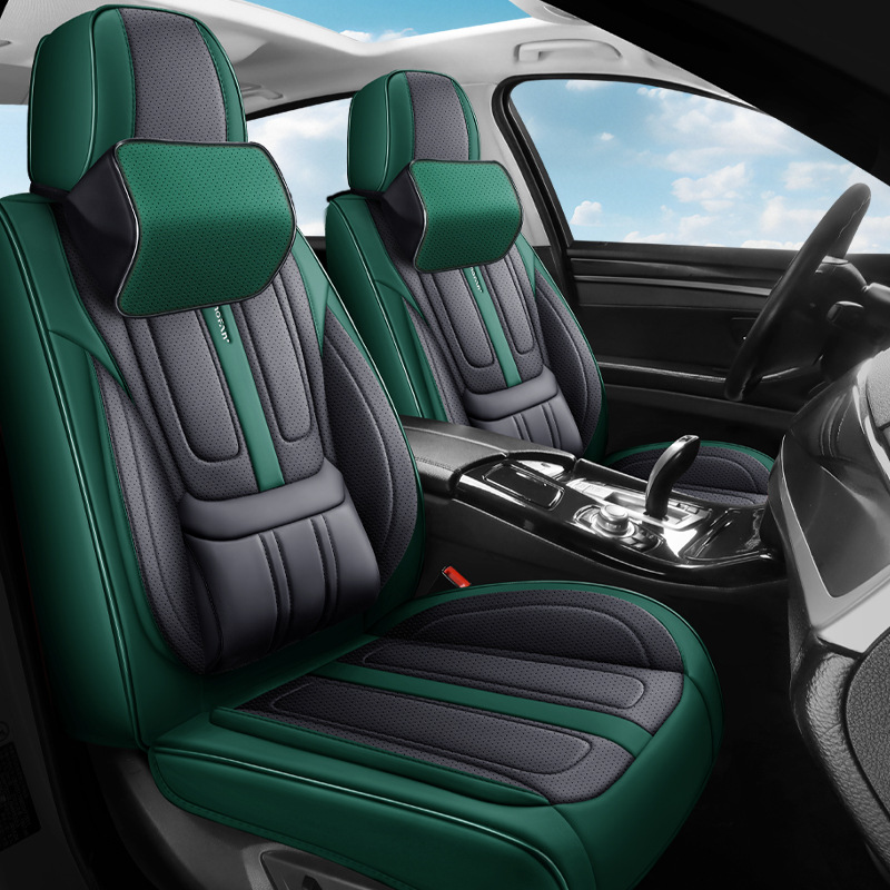 外贸跨境厂家批发全包坐垫四季3D全包围汽车座套全皮轿车车坐垫套2产品图