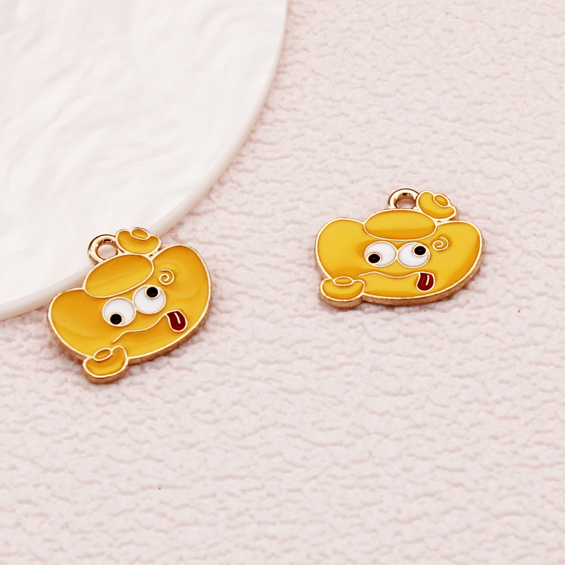 国风搞怪元宝DIY合金配件钥匙扣配件手机链 手链DIY饰品配件 手机链水貂毛球钥匙挂件挂件滴油合金滴油配件