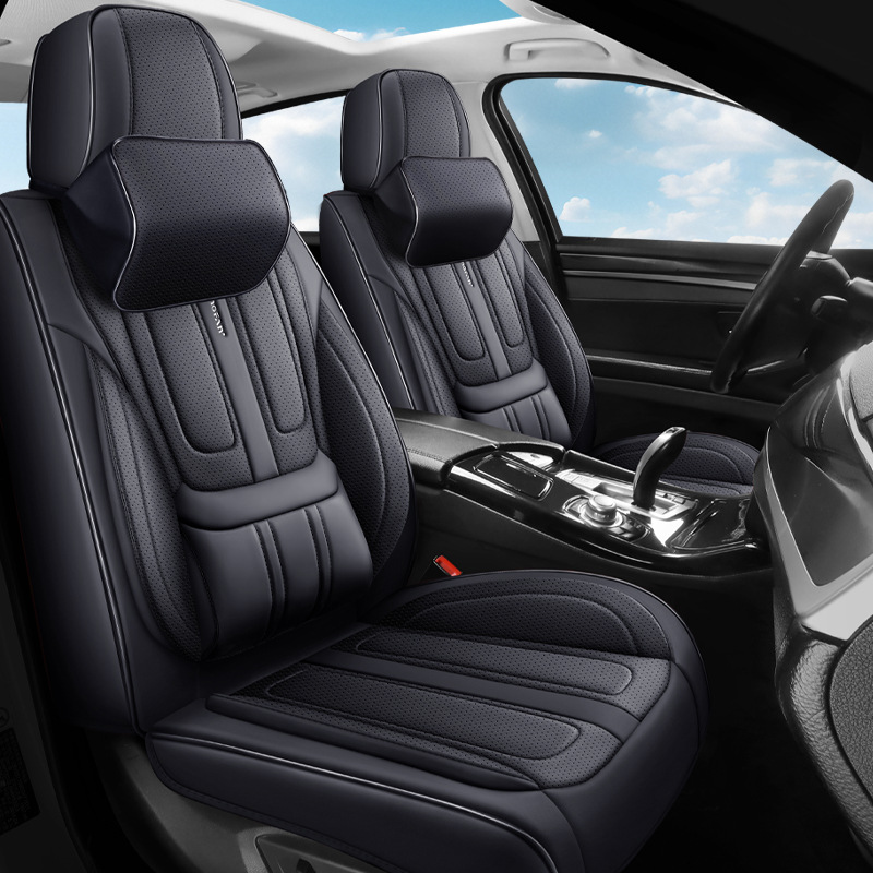 外贸跨境厂家批发全包坐垫四季3D全包围汽车座套全皮轿车车坐垫套2