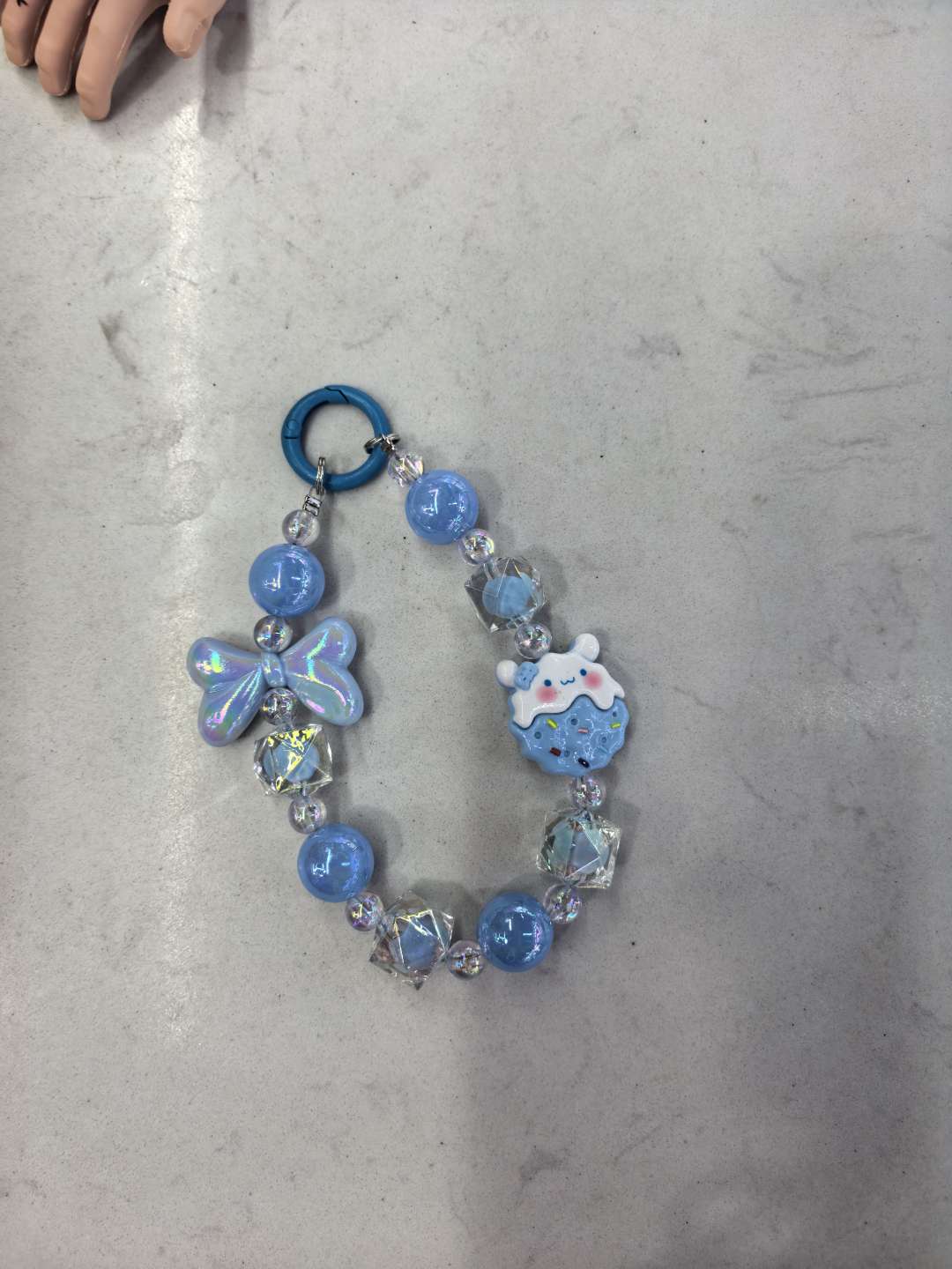 萌粒水晶手机链短款时尚饰品挂饰手机链女包挂可爱潮流百搭