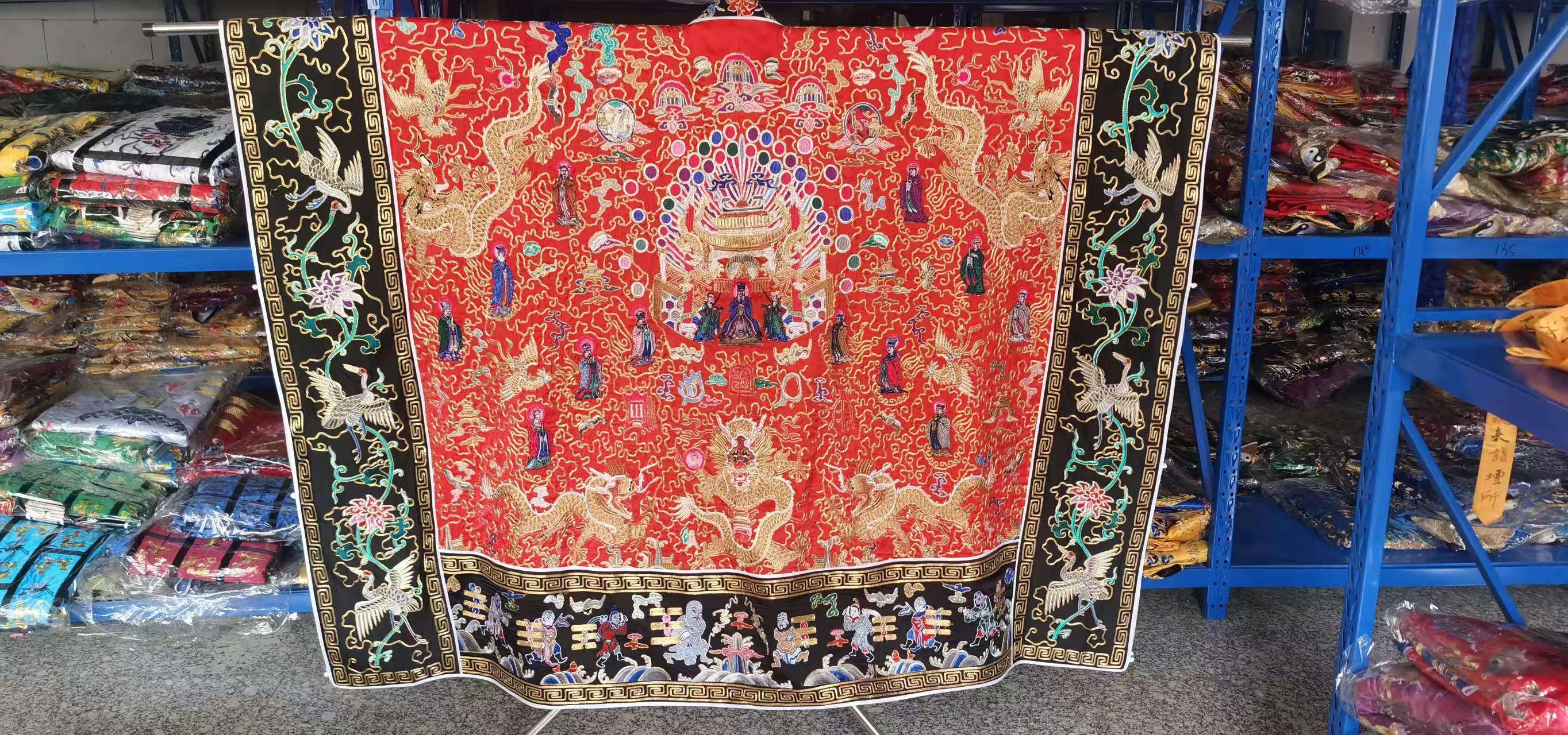 义乌精绣金线仿苏绣朝圣衣服宗教活动场合高档详情图6