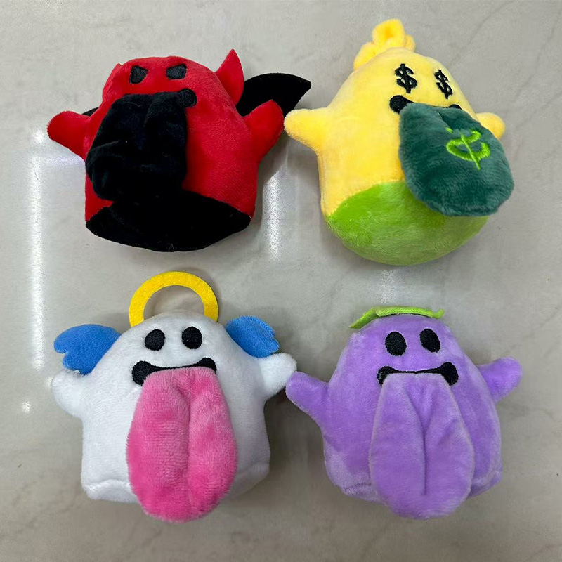 Devil Series plush toys, cultural and creative cross-border bestsellers, creative dolls, cartoon peripheral pendants, plush toy pendants, keychains, cloth doll pendants, cute decorative gifts, claw machine factory direct sales details Picture