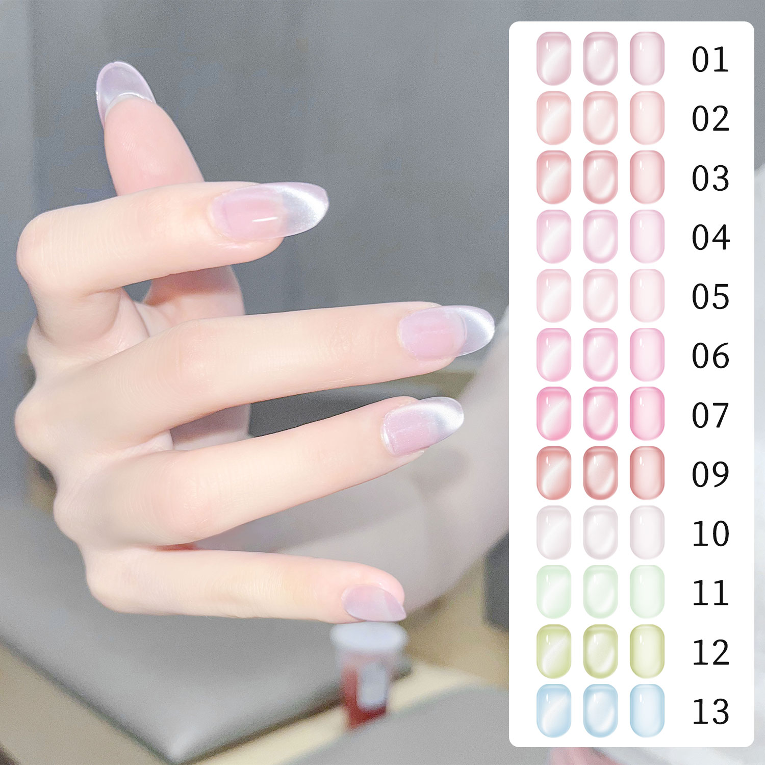 美甲uv凝胶/甲油胶/甲油胶猫眼/美甲底胶/指甲油产品图
