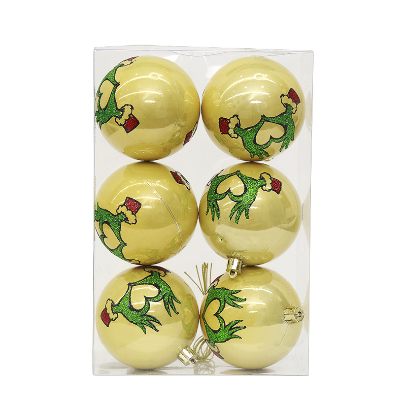 Cross-border Christmas new product, matte and glossy powder Christmas balls, Christmas decorations, source factory, essential for holiday decoration, high-quality materials, dual processes of glossy and matte, supporting customized home party decoration