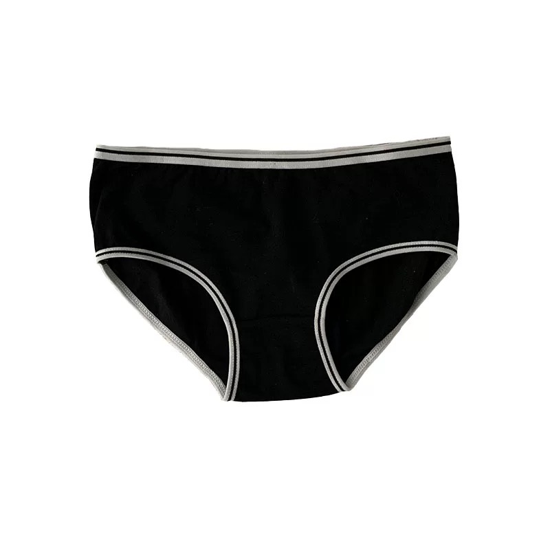 女士内裤女纯棉中腰大码提臀无痕三角裤女生纯色中腰全棉内裤批发新款