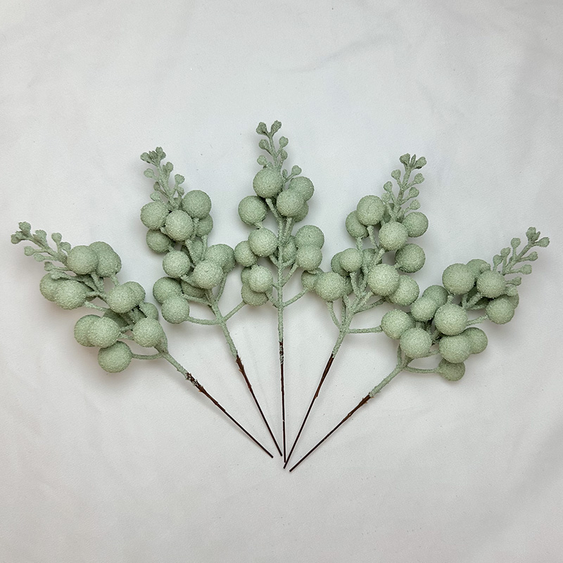 Cross-border new products: 20cm Christmas decorative fruits, festival decorations, flower arrangements, preserved flowers, simulated materials, bouquets pic 3