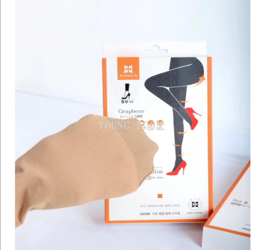 批发包邮韩国进口女士 400D瘦~腿袜石墨烯发热连裤打底裤9分丝袜详情2