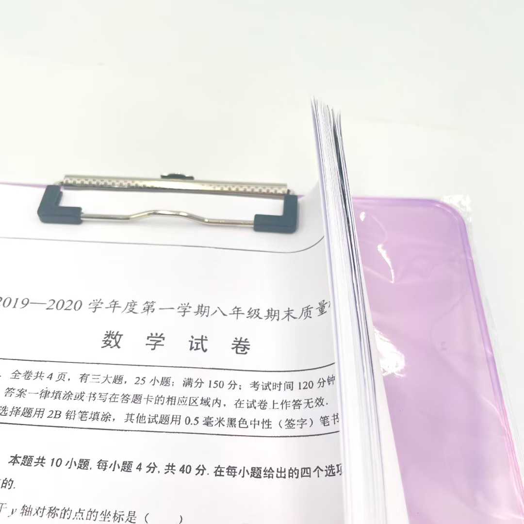 Transparent color board, folder, FC board, student writing pad, notebook drawing board, menu invoice board Specification image