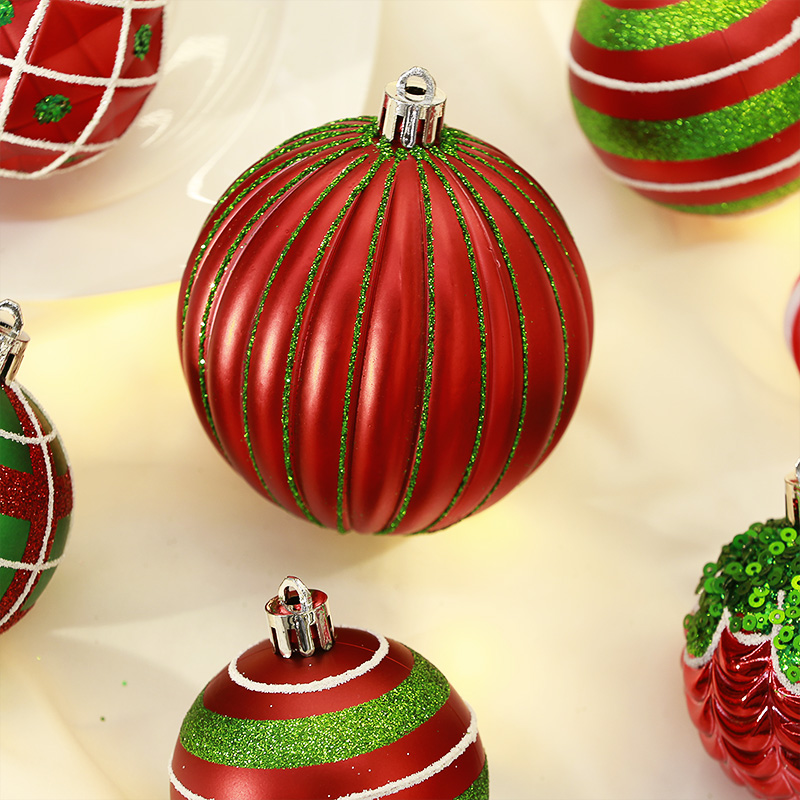Amazon's new hand-painted Christmas balls, Christmas decorations, custom-made from the source factory, electroplated plastic balls, Christmas tree pendants, cross-border Christmas new high-quality materials Application Scenario