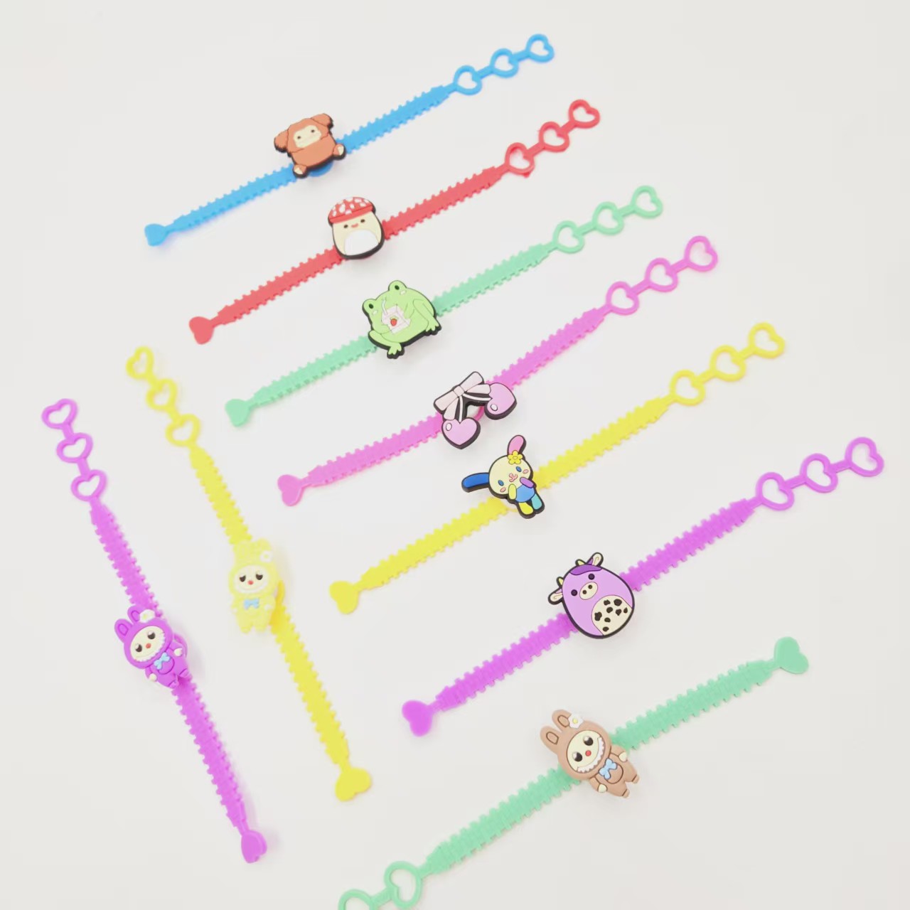 Cross-border new Amazon best-selling mermaid PVC bracelet creative gift children's soft rubber bracelet in Europe and America