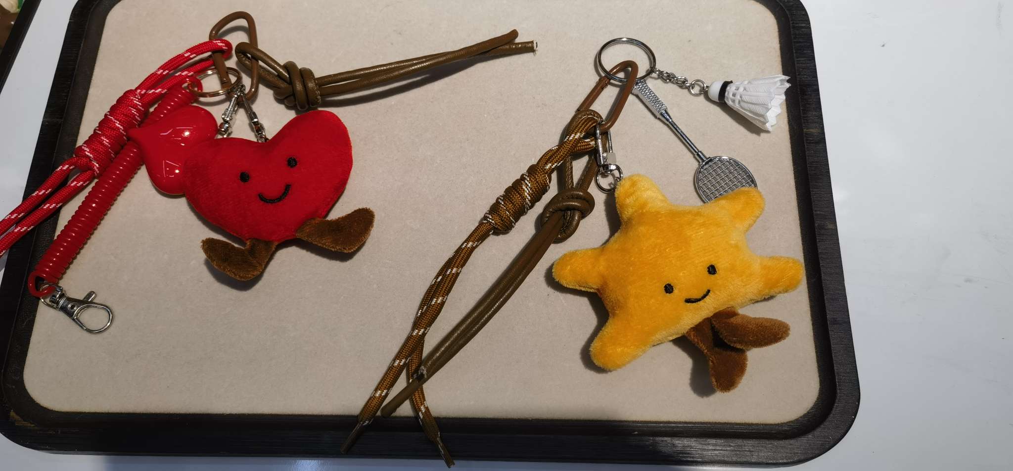 三丽欧獭兔毛球饰品钥匙扣配件透明樱桃珠挂饰时尚百搭礼品钥匙扣钥匙扣详情图2