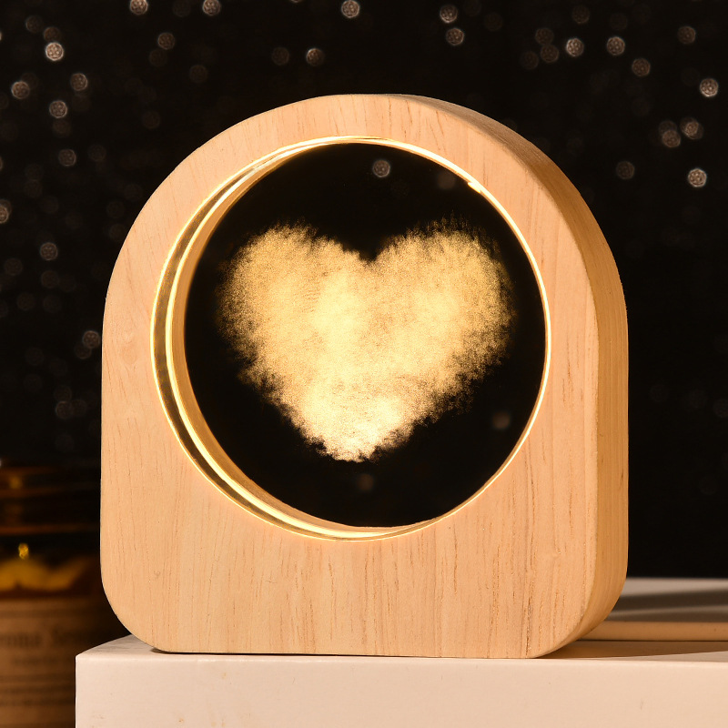 灯饰照明专用工艺装饰台灯圣诞铁艺亚克力摆件装饰品家居装饰品水晶球小夜灯生日礼物细节图