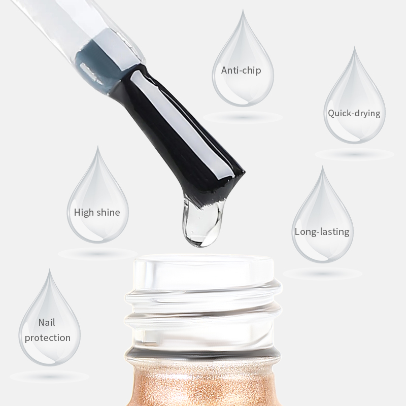 Sealing layer, bright oil, long-lasting base glue, nail polish glue, functional glue, base glue, frosted sealing layer, nail art Application Scenario