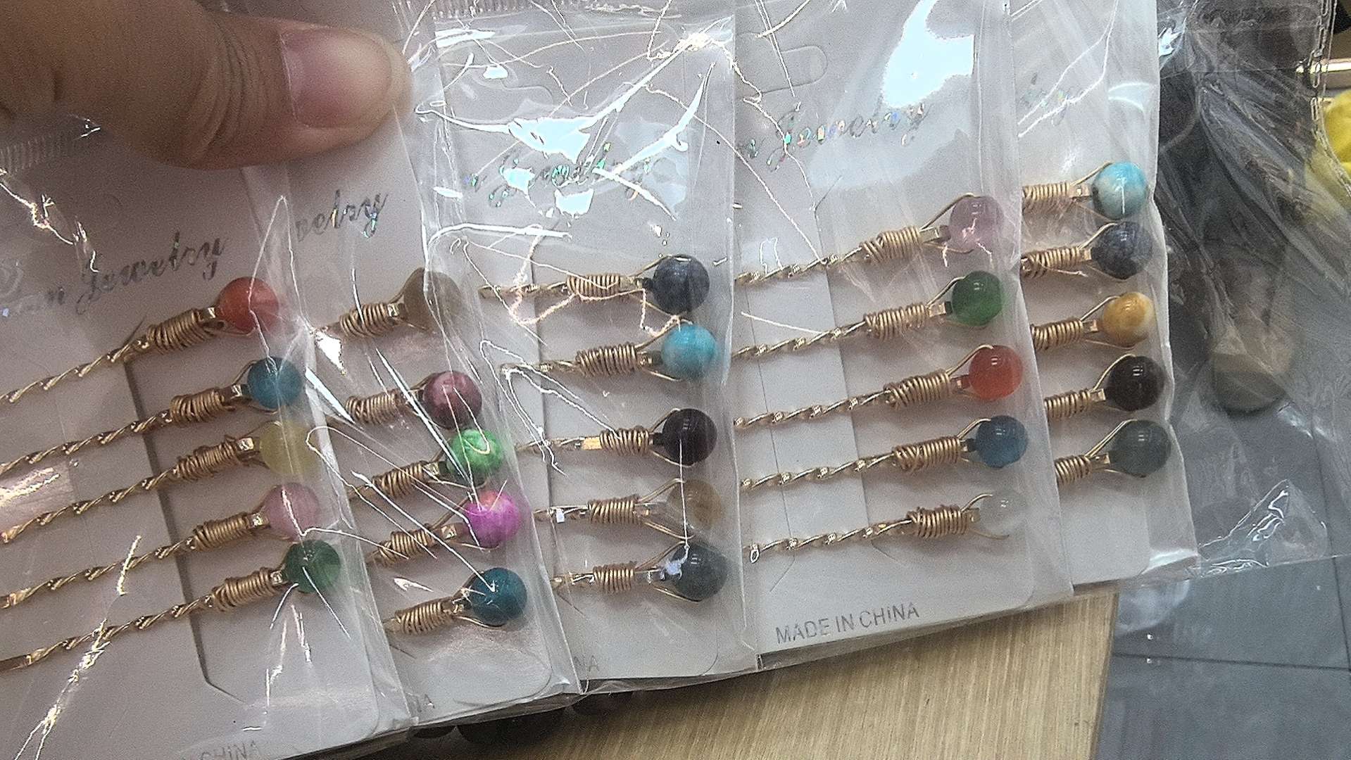 进口沙金饰品大项链古巴链酒杯款项链时尚百搭进口饰品配饰发夹