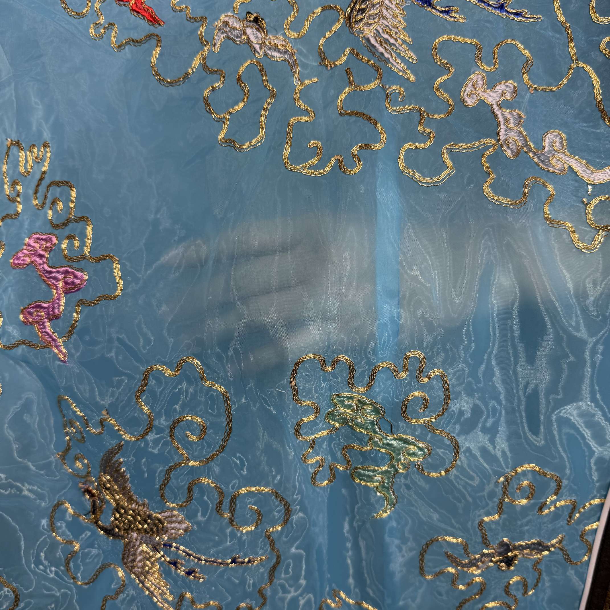 义乌精绣金线仿苏绣朝圣衣服宗教活动场合高档细节图