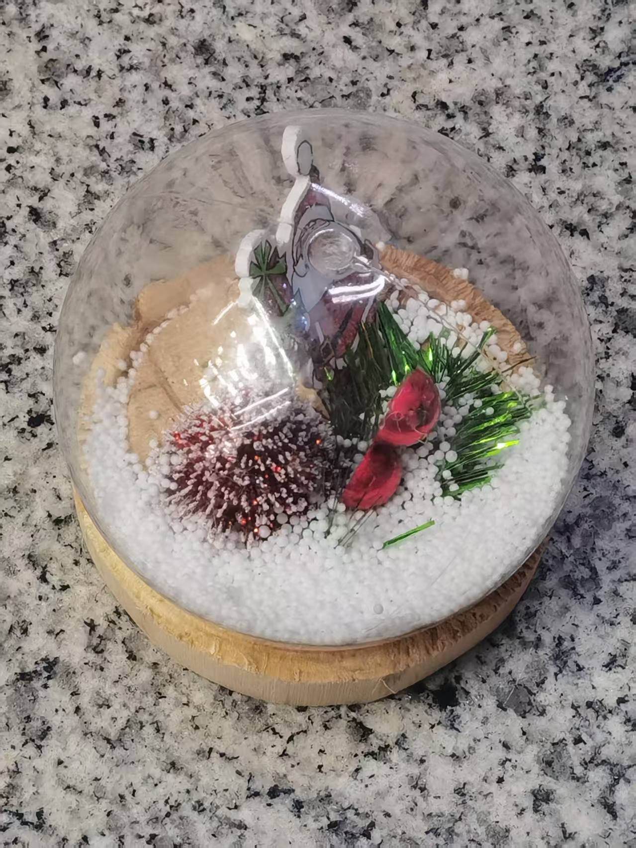 办公圣诞文化用品节日装饰圣诞节庆祝氛围布置创意装饰品桌面摆件白底实物图