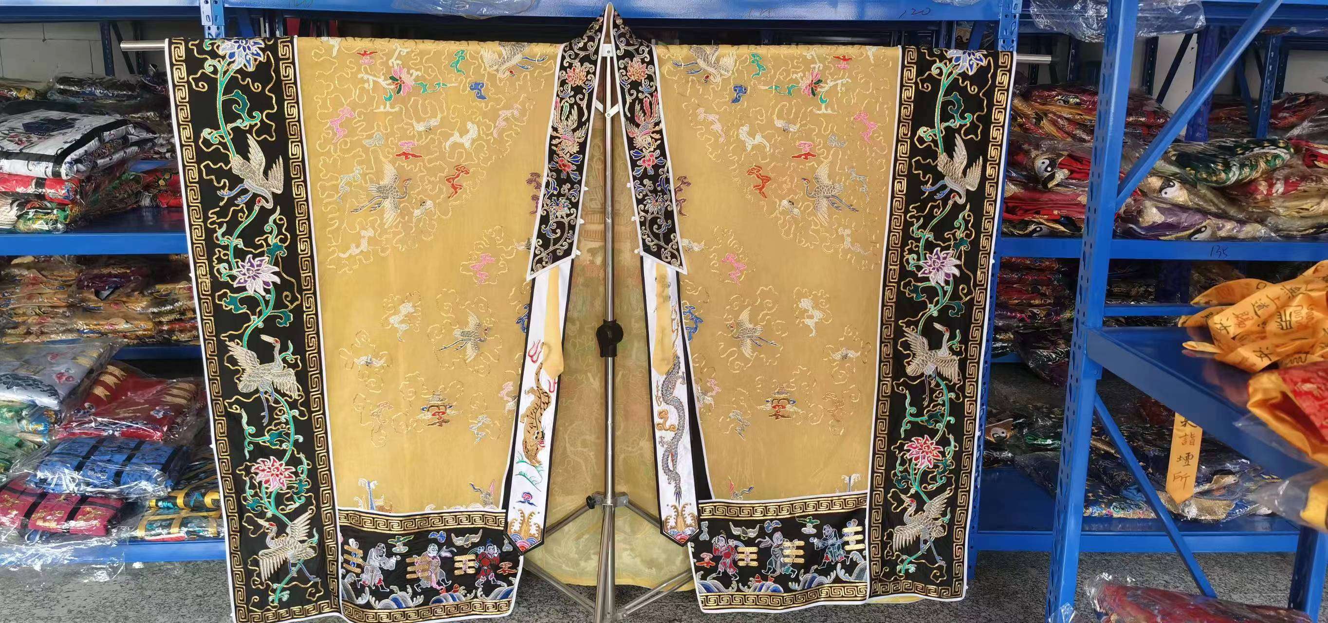 义乌精绣金线仿苏绣朝圣衣服宗教活动场合高档详情图4