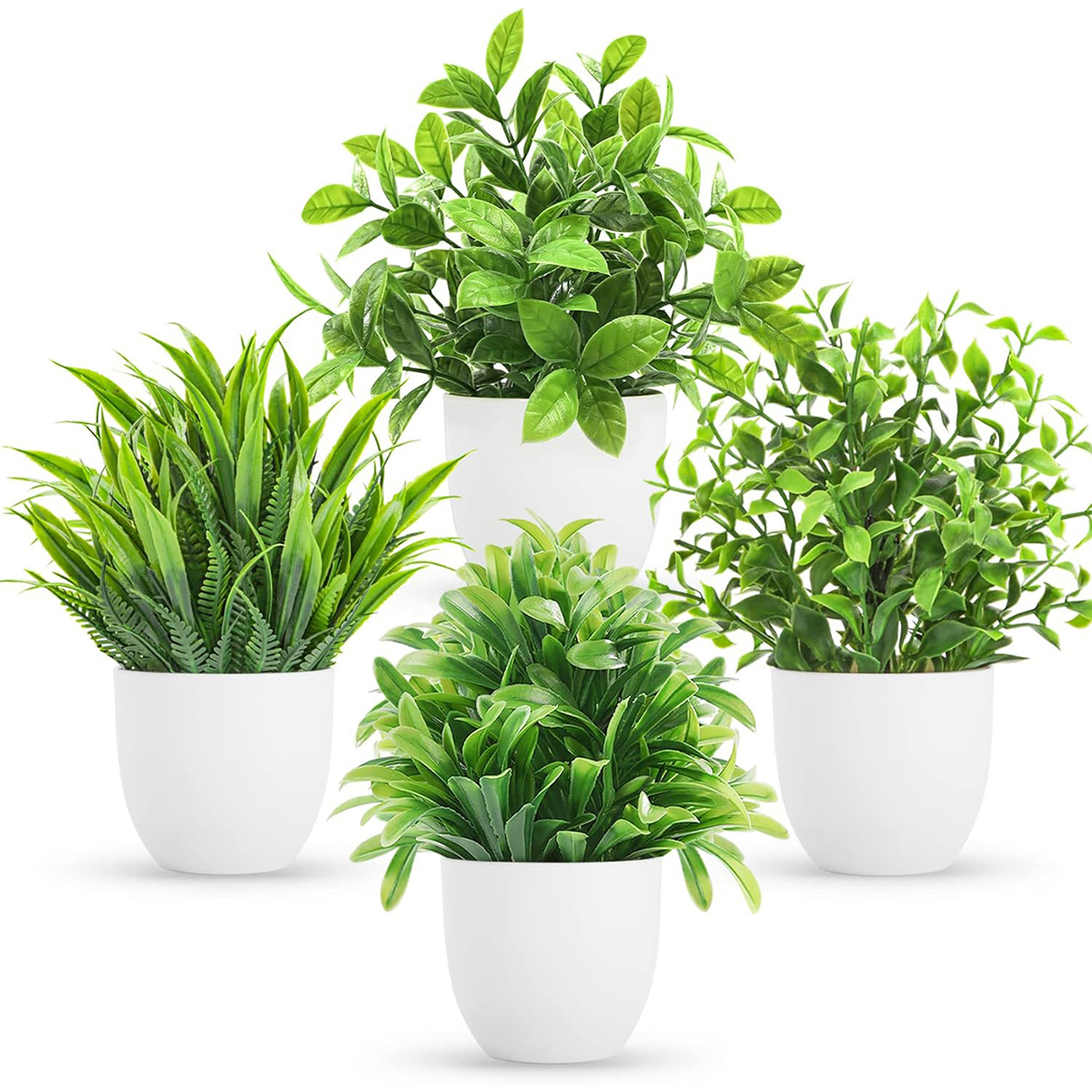 仿真迷你盆栽绿植圆形盆 跨境专供