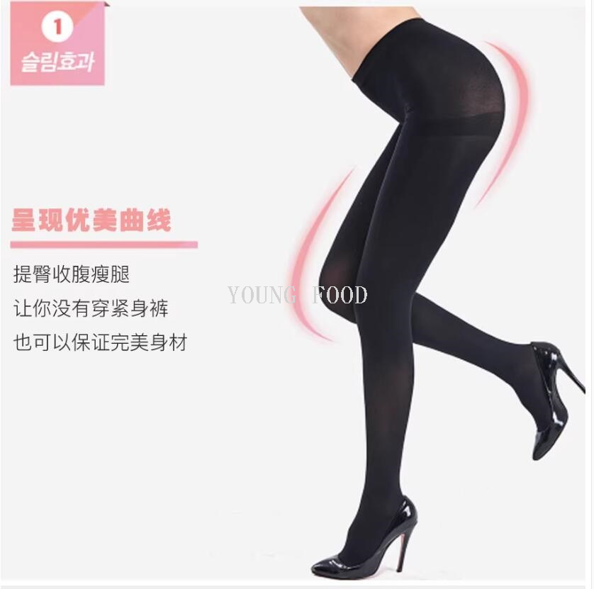 批发包邮韩国进口女士 400D瘦~腿袜石墨烯发热连裤打底裤9分丝袜详情13