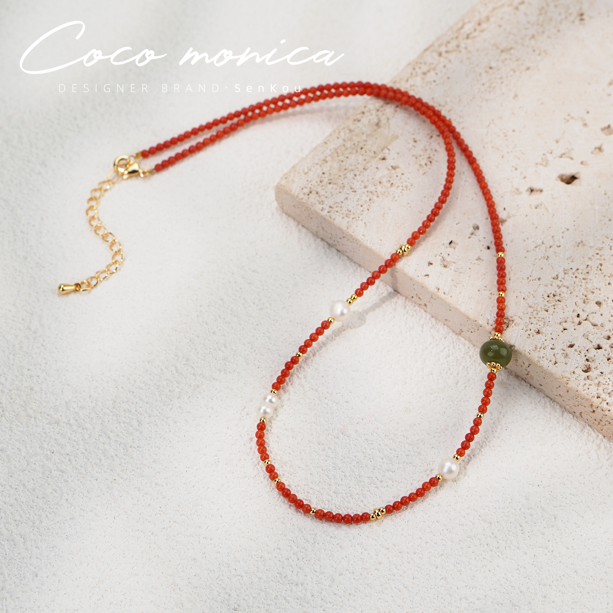 项链/银饰/沙金/锆石项链/18k金饰品产品图