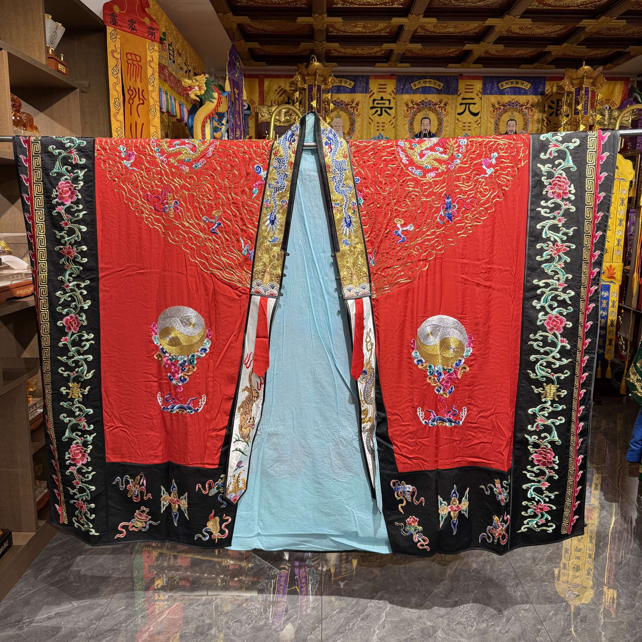 义乌宗教宏道工艺品精制宗教场所活动用品高档团龙衣详情图7