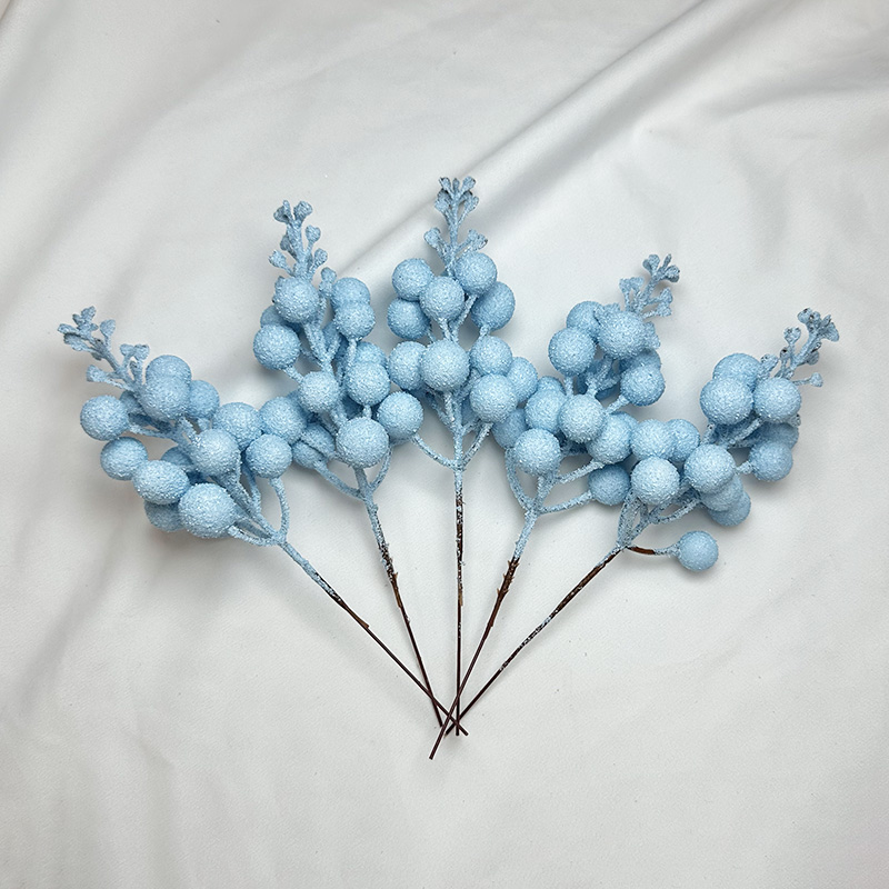 Cross-border new products: 20cm Christmas decorative fruits, festival decorations, flower arrangements, preserved flowers, simulated materials, bouquets pic 4