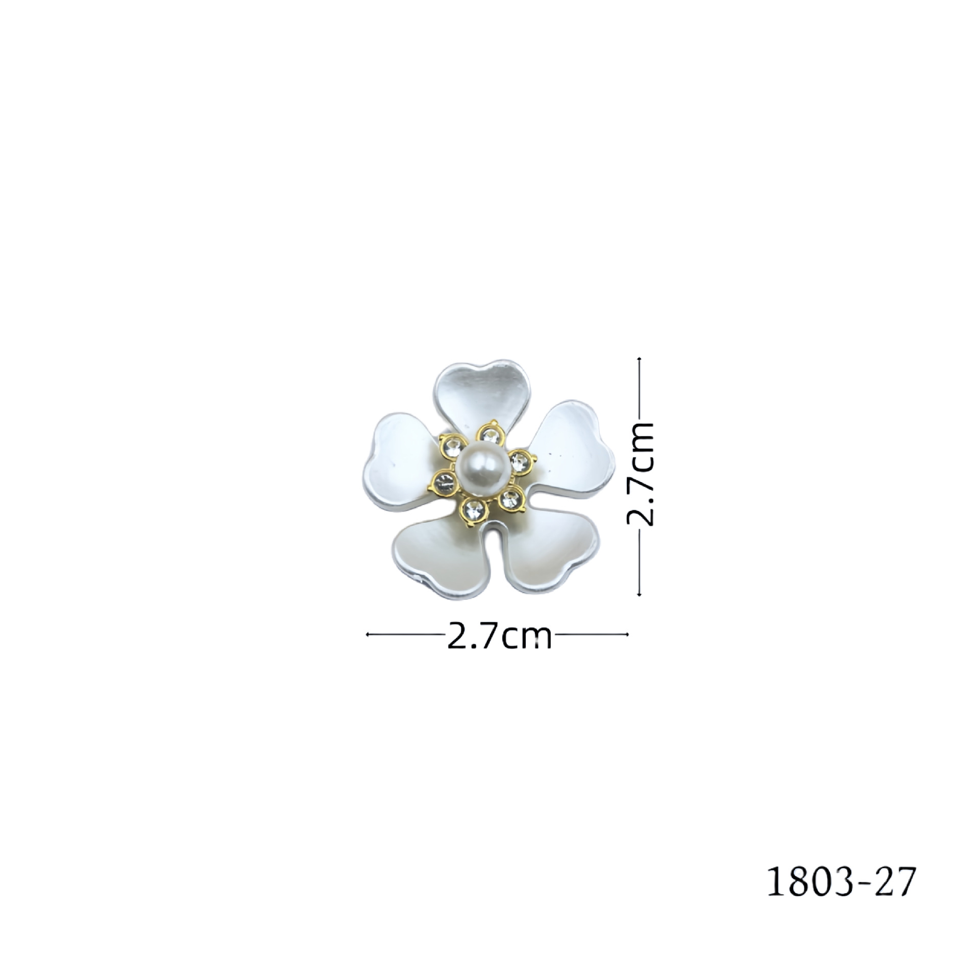 Hot-selling pearl and flower jewelry accessories, diamond-encrusted clothing, hair accessories, crocs, diy material accessories detail image 5