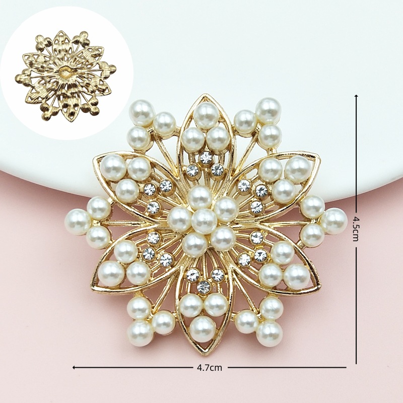 合金配件多款图案花盘钻扣水钻珍珠diy服饰配件手工饰品配件厂家 详情图10