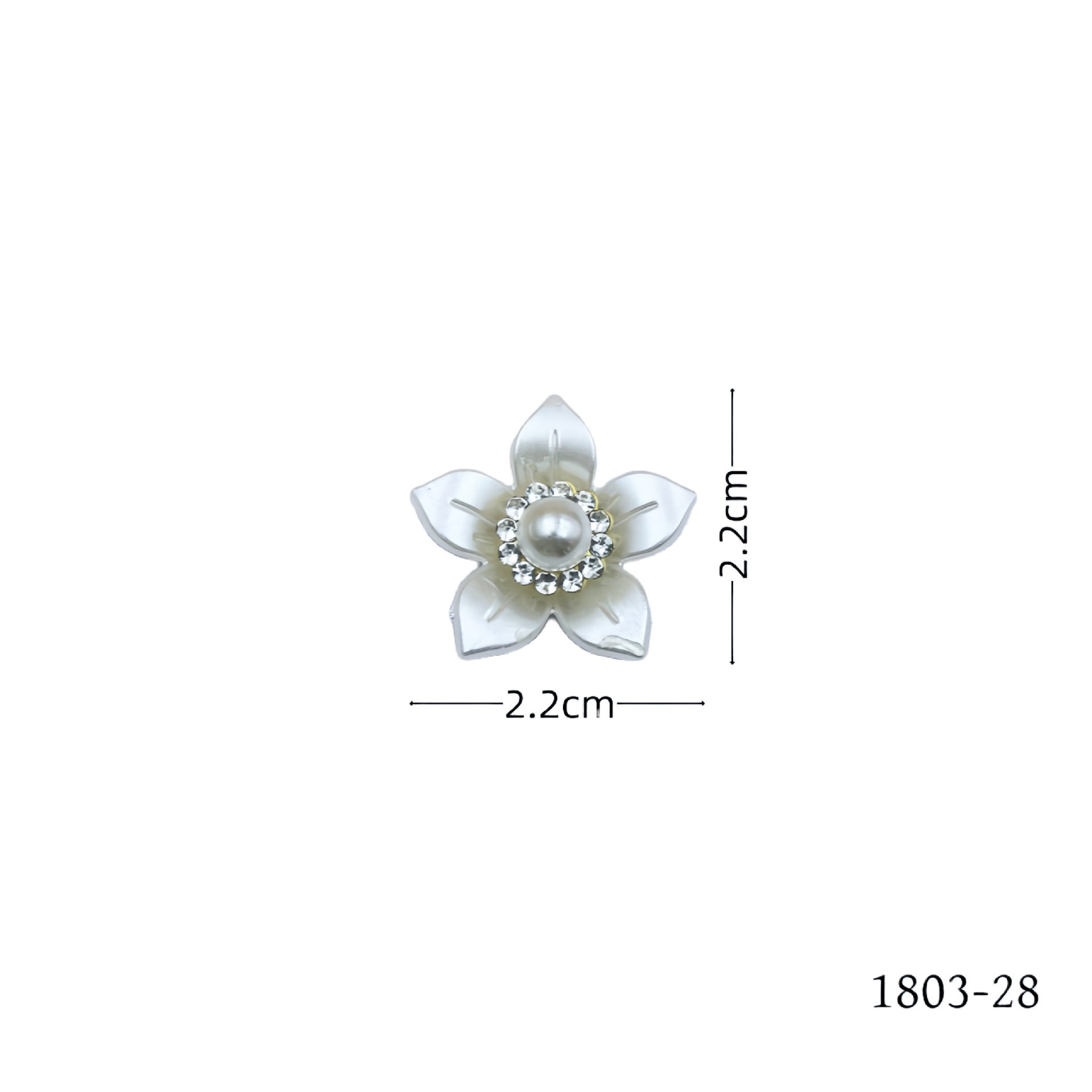 Hot-selling pearl and flower jewelry accessories, diamond-encrusted clothing, hair accessories, crocs, diy material accessories detail image 7