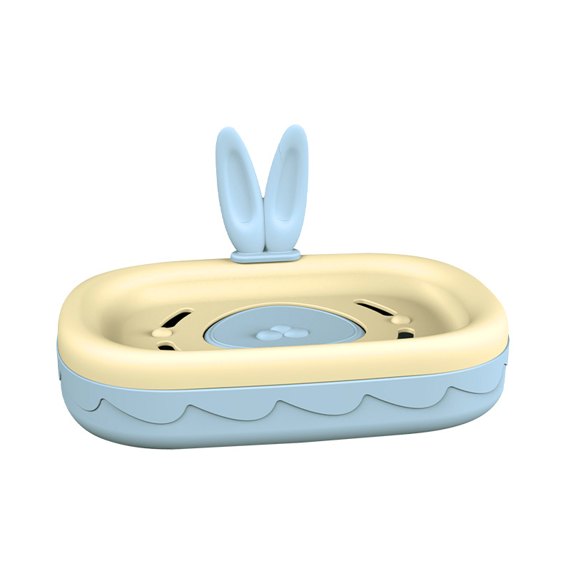 G28-2955 wall-mounted soap box, double-layer detachable, easy to clean, with rounded corners, no need for drilling, no marks, and can be attached to the soap box Item Picture