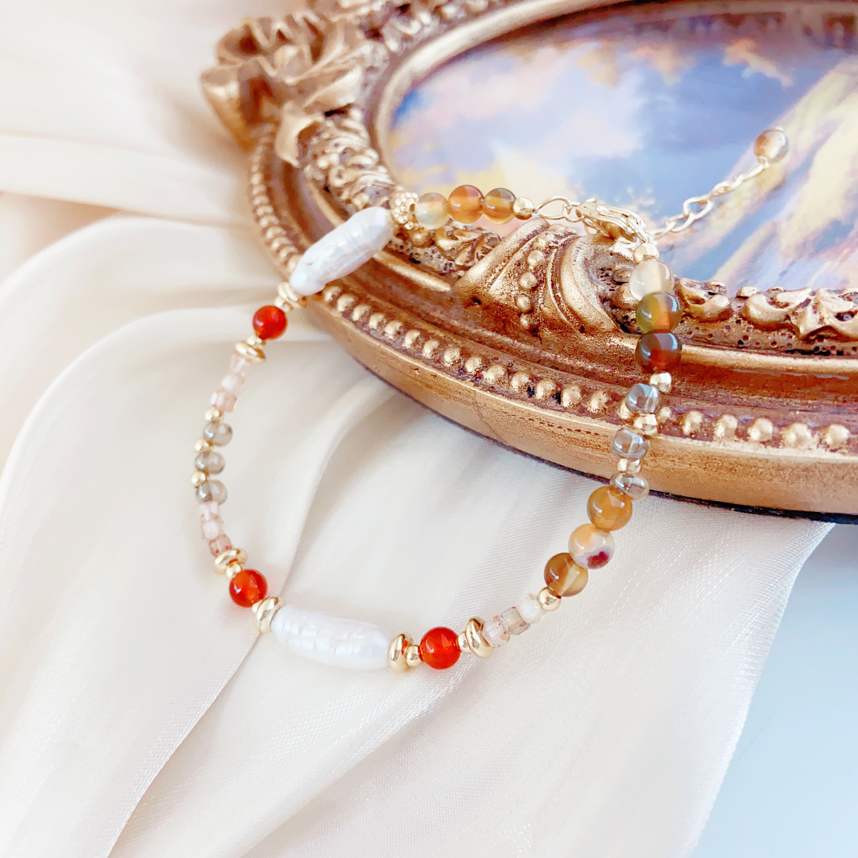 Natural Freshwater Pearl Bracelet Women's Fashion Bracelet, High-End And Personalized Accessory Bracelet Wholesale, Suitable For Daily Wear, Parties And Banquets Item Picture