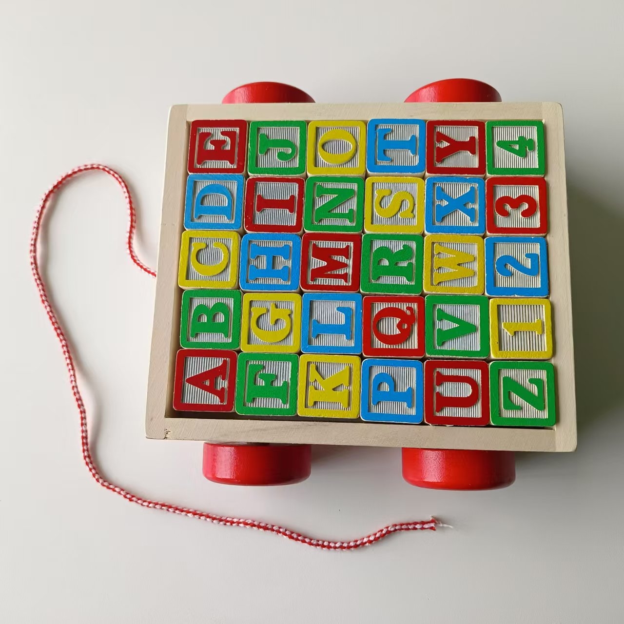 Figani Children's large-sized wooden enlightenment urban forest building block assembly early education cognitive Interactive parent-child toys details Picture