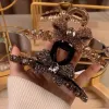 Bowknot rhinestone high-end updo hair clip, new light luxury style clip headwear, hair clip, hair clamp Application Scenario