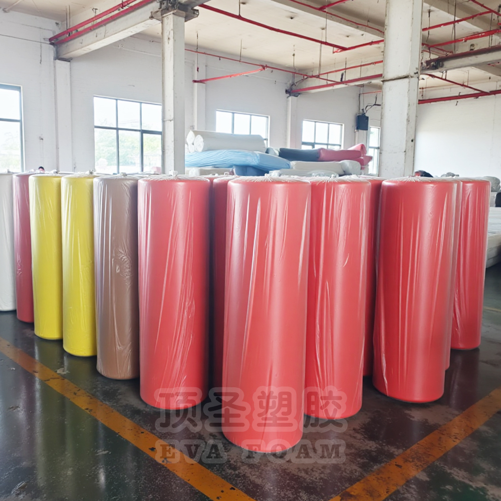 义乌eva材料厂家eva金葱粉海绵纸卷材片材材料eva工艺品海绵剪纸贴画片材彩色EVA海绵纸源头厂家