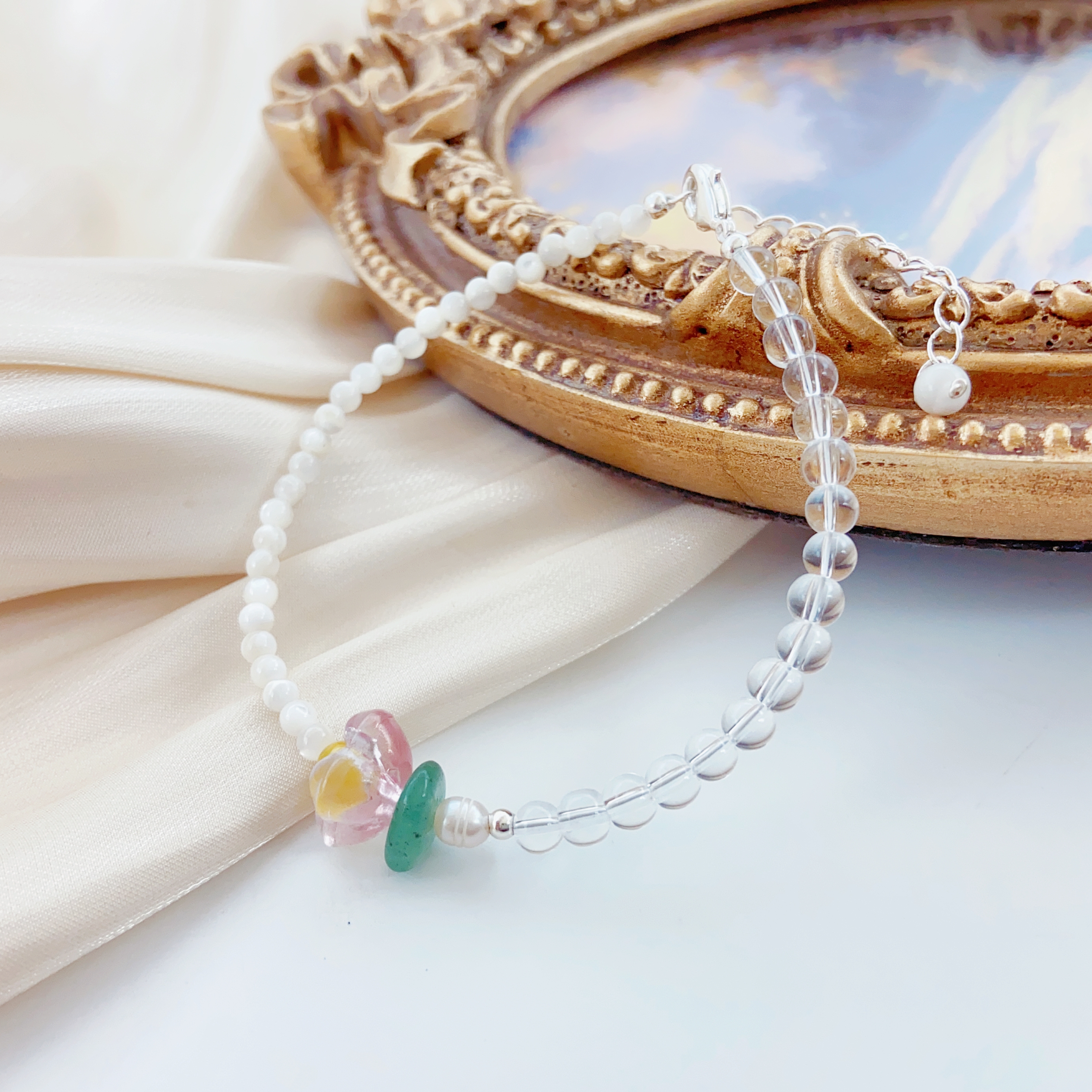 A natural freshwater pearl bracelet for women, with a fashionable and high-end feel, is suitable for daily wear and features a national trend style details Picture