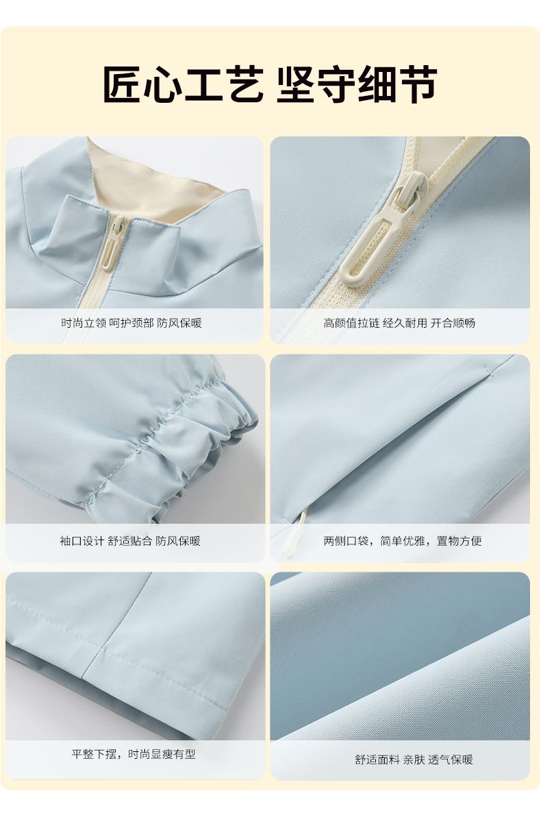 YML-5166 thin stand-up collar windbreaker and raincoat pic 10