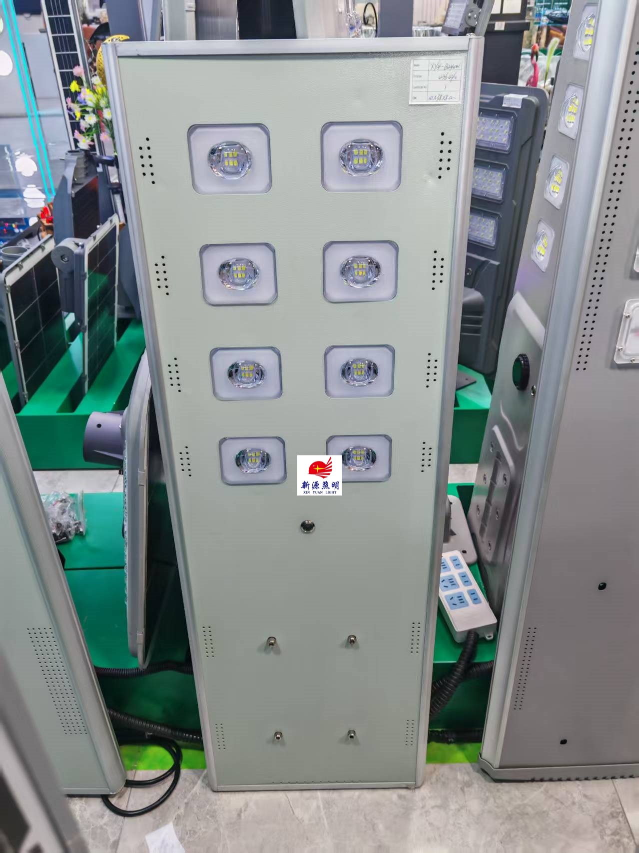 外贸一体化路灯头8眼12eye太阳能路灯工程款铝型材太阳能街灯