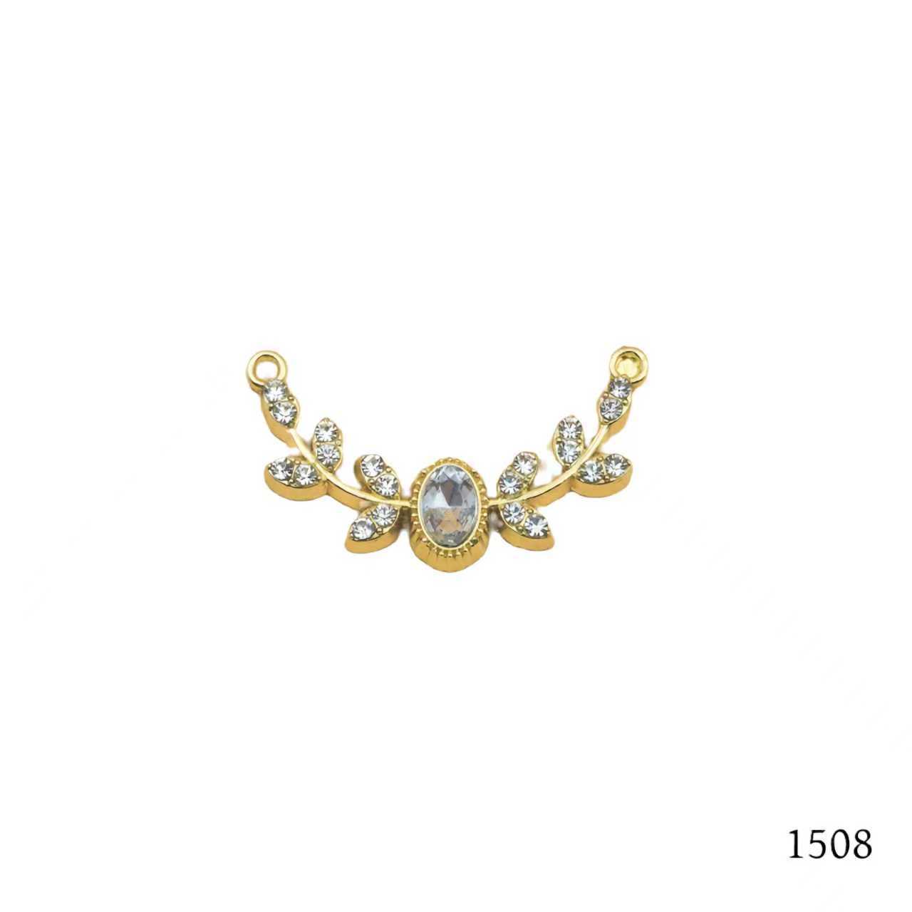 Arc-shaped flower vine oval pendant, diy hairpin, necklace, headwear, necklace and tassel accessories detail image 7