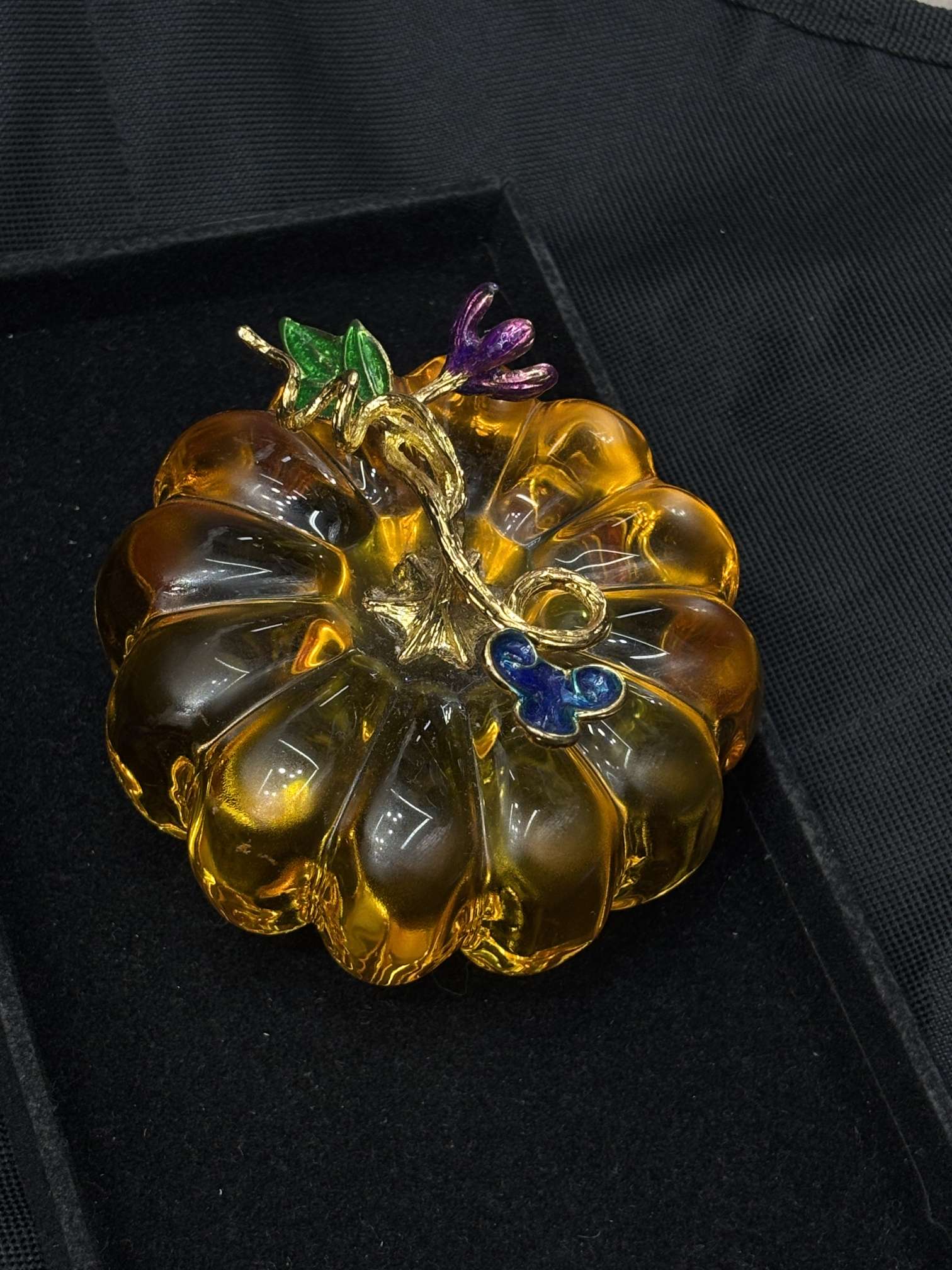 南瓜水晶工艺品水晶发财树方块珠迪拜香精瓶子创意礼品收藏品