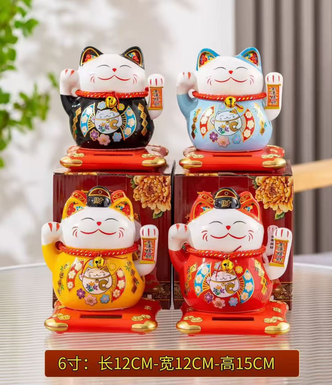 陶瓷工艺品陶瓷花瓶陶瓷陶瓷花红陶瓷马贴花陶瓷珠工艺品礼品收藏摆件陶瓷