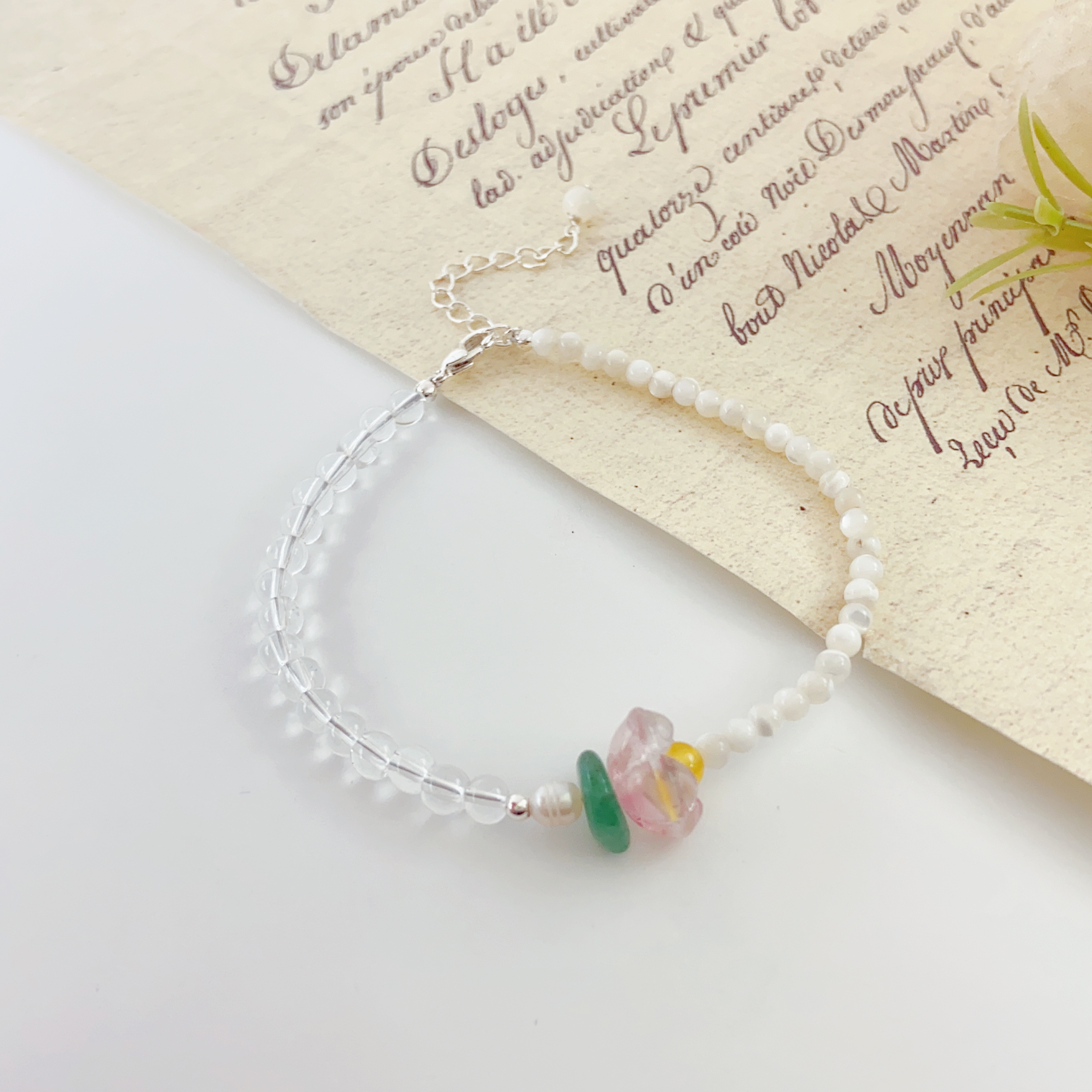 一条天然淡水珍珠手链女时尚高级感手链批发适合日常佩戴国潮风