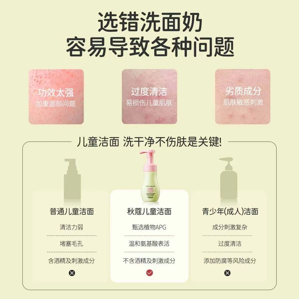 AUTUMN&CA. Autumn Autumn Children's Amino Acid Gentle Moisturizing Cleansing Mousse details Picture